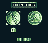 International Superstar Soccer (Game Boy) screenshot: Call the coin toss.