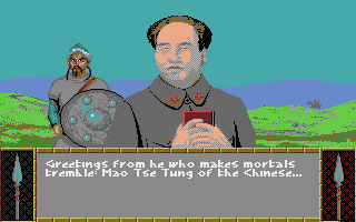 Sid Meier's Civilization (Atari ST) screenshot: Meeting another civilisation