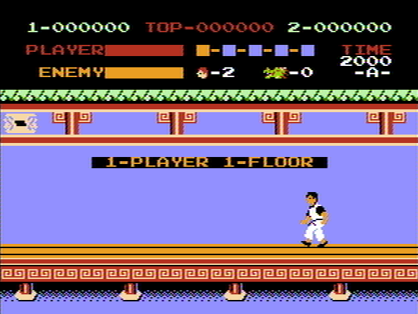 Kung-Fu Master (NES) screenshot: 1-Floor.