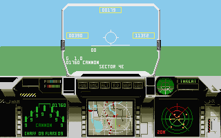 F29 Retaliator (Atari ST) screenshot: Flying