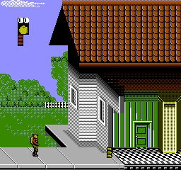 The Rocketeer (NES) screenshot: Cliff's home.