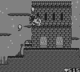 Maru's Mission (Game Boy) screenshot: Collect the blobs to gain more life energy.