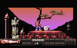 First Samurai (Atari ST) screenshot: Starting the game