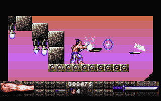 First Samurai (Atari ST) screenshot: That's some serious firepower