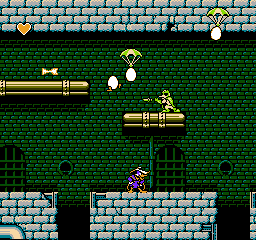 Disney's Darkwing Duck (NES) screenshot: Watchout for the bad guys!