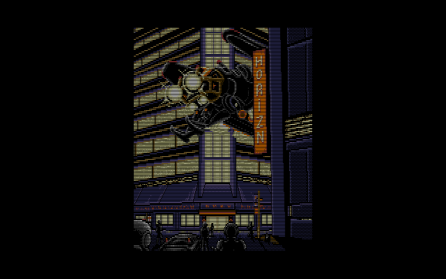 Illusion City: Gen'ei Toshi (FM Towns) screenshot: Nice pixel art in this cutscene