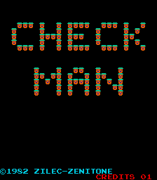 Check Man (Arcade) screenshot: Title screen