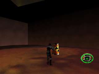 MDK (PlayStation) screenshot: Atomic bomb