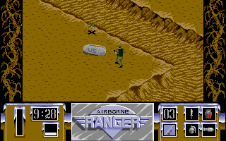 Airborne Ranger (Amiga) screenshot: A supply bag.