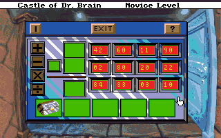 Castle of Dr. Brain (Amiga) screenshot: Math Puzzle
