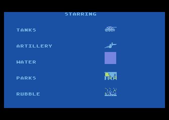 Crush, Crumble and Chomp! (Atari 8-bit) screenshot: Some more objects you'll encounter in the game