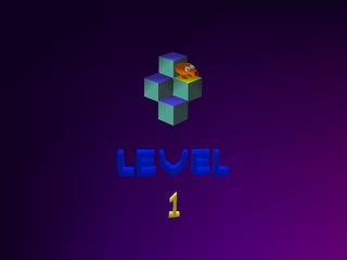 Q*bert (PlayStation) screenshot: First level