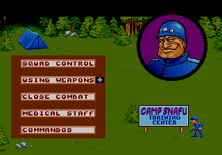 General Chaos (Genesis) screenshot: Boot camp gives a basic insight into the game