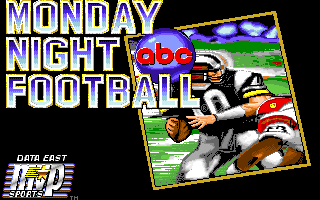 ABC Monday Night Football (Amiga) screenshot: Title screen.