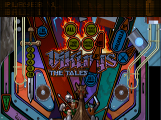 True Pinball (PlayStation) screenshot: Vikings 2D mode - Bottom