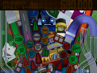 True Pinball (PlayStation) screenshot: Babewatch 2D mode - Middle
