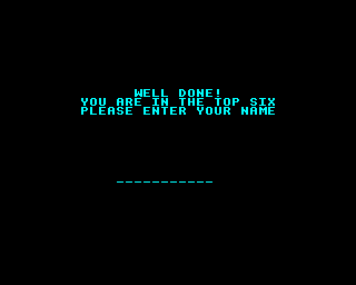 Danger UXB (BBC Micro) screenshot: Entering name