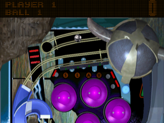 True Pinball (PlayStation) screenshot: Vikings 2D mode - Top
