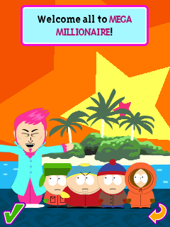 South Park: Mega Millionaire (J2ME) screenshot: Intro - welcome to the show