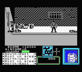 Death Wish 3 (MSX) screenshot: Drat, all out of ammo.
