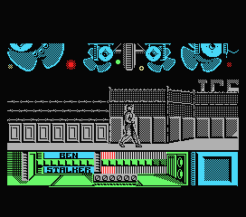 The Running Man (MSX) screenshot: Starting out.