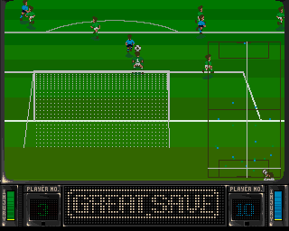 Striker (Amiga CD32) screenshot: My goalie saves!