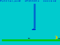 Piknik (ZX Spectrum) screenshot: Foot in action