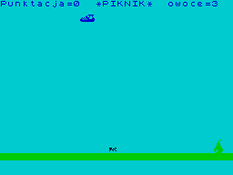 Piknik (ZX Spectrum) screenshot: First ant