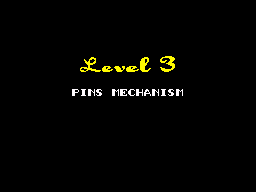 Safecracker (ZX Spectrum) screenshot: Pins mechanism
