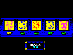 Safecracker (ZX Spectrum) screenshot: 30 moves to go