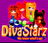 Diva Starz: Mall Mania (Game Boy Color) screenshot: Splash shown in intro sequence
