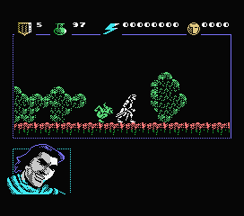 El Capitán Trueno (MSX) screenshot: Starting out. The little guy wants to jump on me.