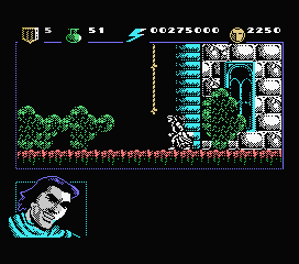 El Capitán Trueno (MSX) screenshot: I found a switch that lowered a rope.