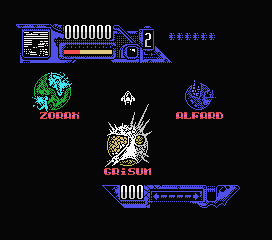 Comando Tracer (MSX) screenshot: Choose your level