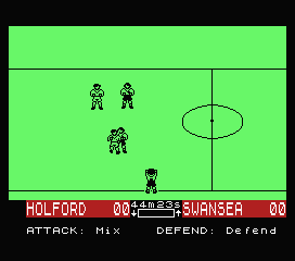 SuperStar Soccer (MSX) screenshot: Being thrown in.