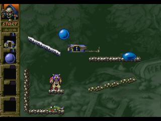 Arthur to Astaroth no Nazo Makaimura: Incredible Toons (PlayStation) screenshot: The pushing machine