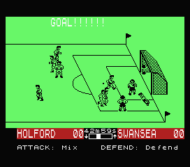 SuperStar Soccer (MSX) screenshot: GOOOOOAL!