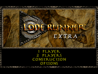 Lode Runner Extra (PlayStation) screenshot: Main menu