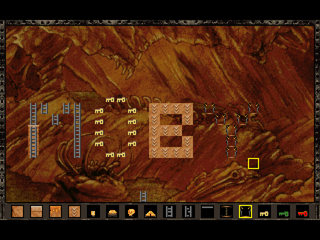 Lode Runner Extra (PlayStation) screenshot: Level editor
