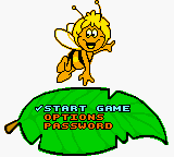 Maya the Bee & Her Friends (Game Boy Color) screenshot: Main Menu