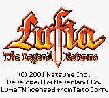 Lufia: The Legend Returns (Game Boy Color) screenshot: Title Screen