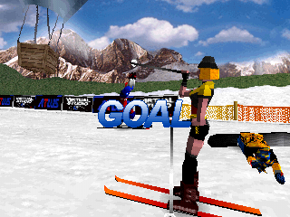 Snow Break (PlayStation) screenshot: Goal.