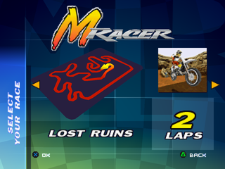 Moto Racer (PlayStation) screenshot: Lost Ruins track