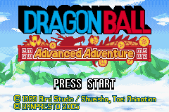 Dragon Ball: Advanced Adventure (Game Boy Advance) screenshot: Alternate Title Screen