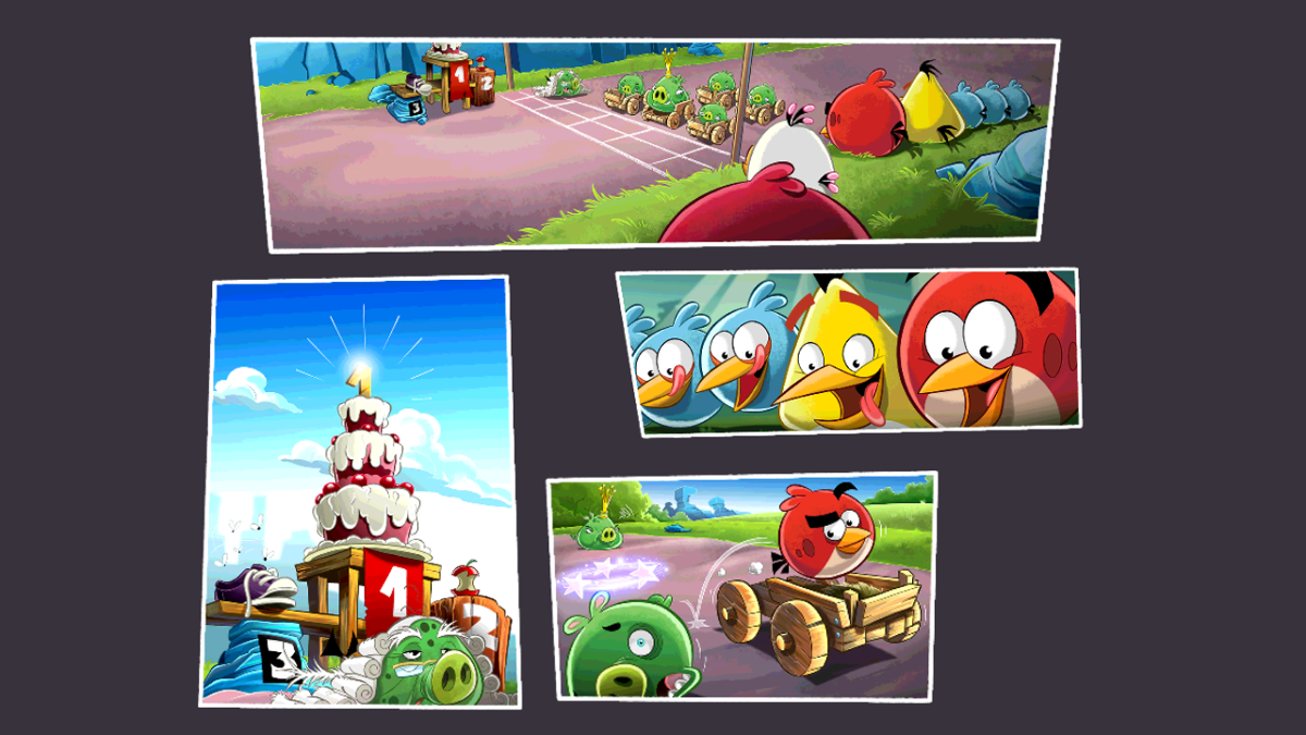 Angry Birds: Go! (BlackBerry) screenshot: Intro