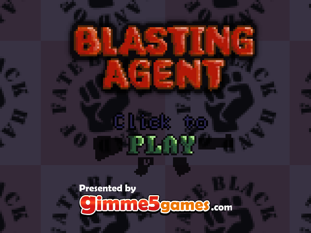 Blasting Agent (Browser) screenshot: Title screen