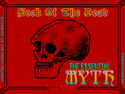 Book of the Dead (ZX Spectrum) screenshot: The title screen