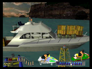 Maximum Force (PlayStation) screenshot: Boat