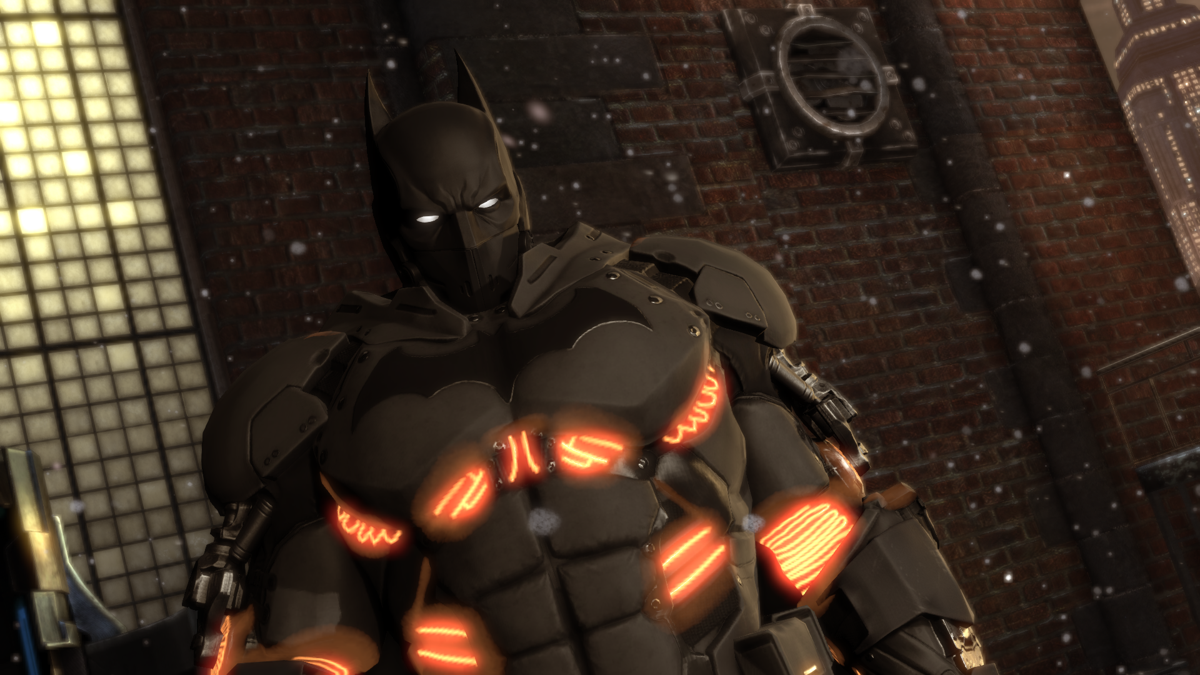 Batman: Arkham Origins - Cold, Cold Heart (Windows) screenshot: Finally, the XE suit. Looks pretty menacing