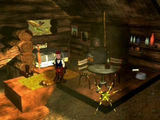 Shadow Madness (PlayStation) screenshot: Village house